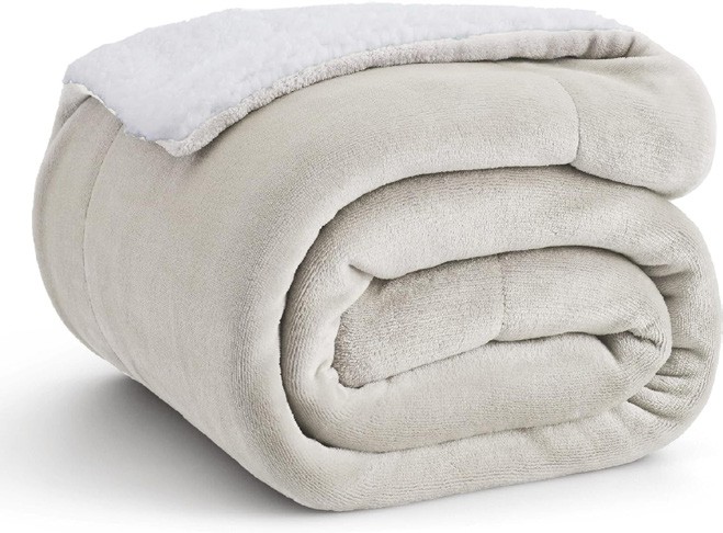 Blanket, 450 GSM, Beige 130 x 170 cm