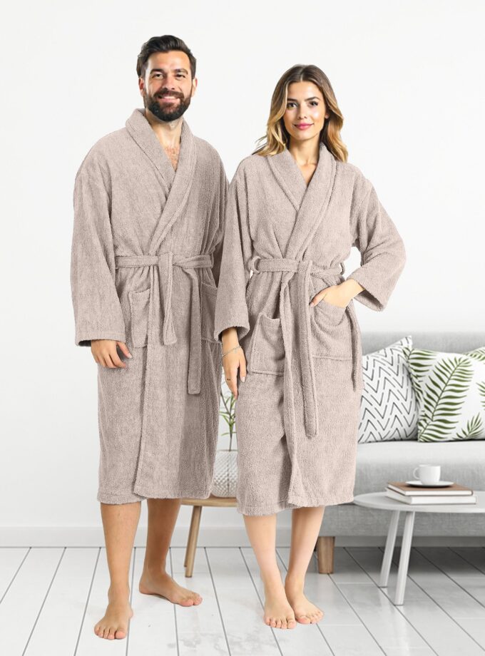 Egyptian Cotton Terry Bathrobe For Men and Women