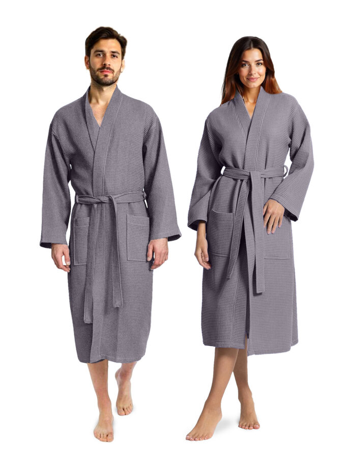 Waffle Bathrobe for Men and Women