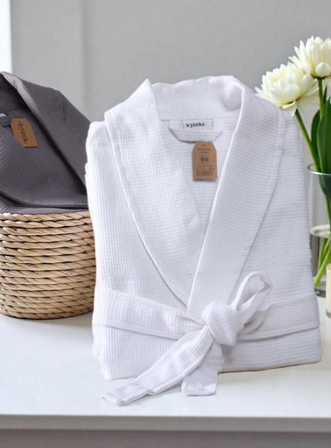 Waffle Bathrobe for Men and Women